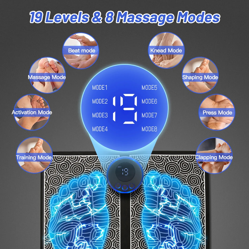 Tappetino Massaggio Elettrico EMS Rilassante