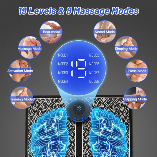 Tappetino Massaggio Elettrico EMS Rilassante