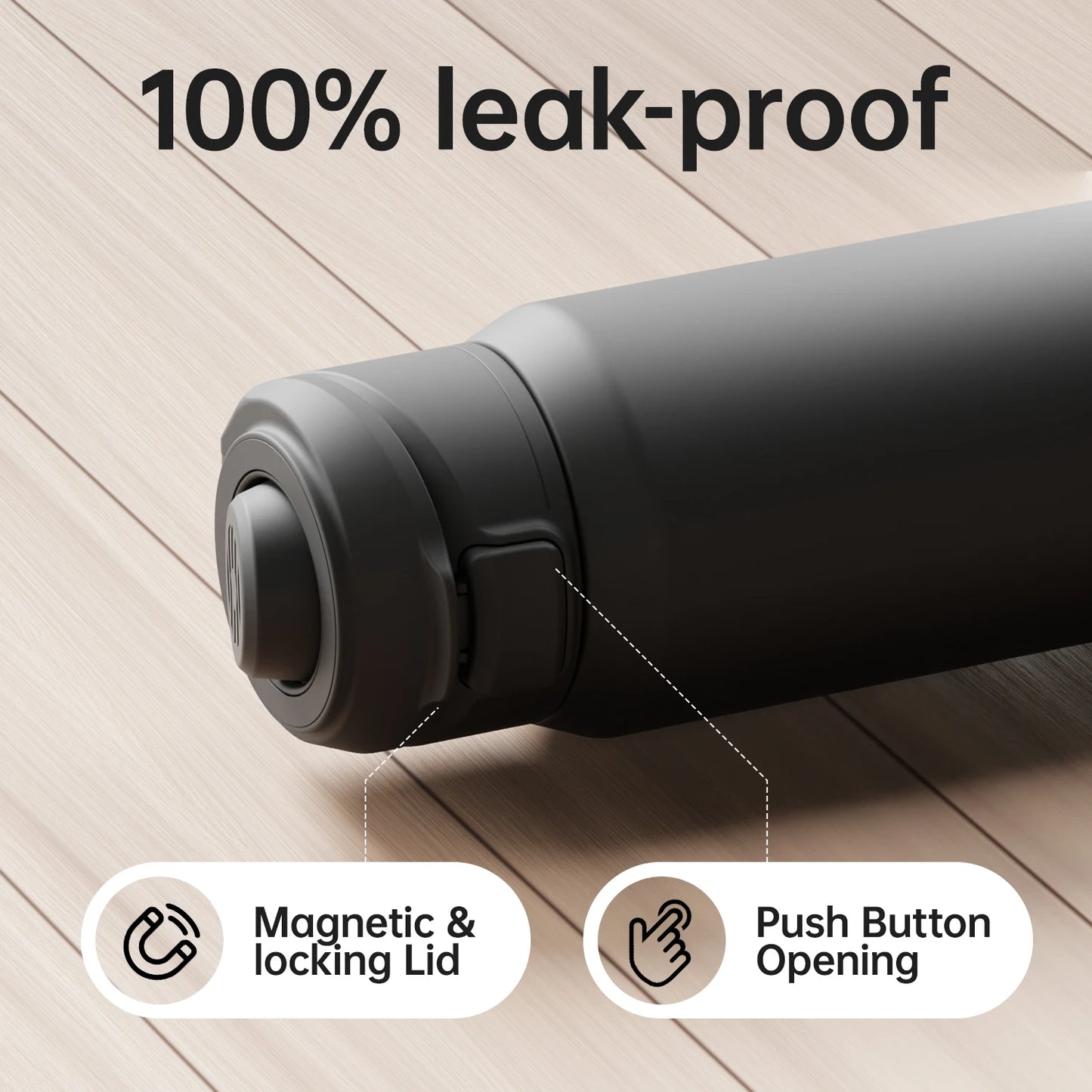 Borraccia termica magnetica Fjbottle in acciaio inox