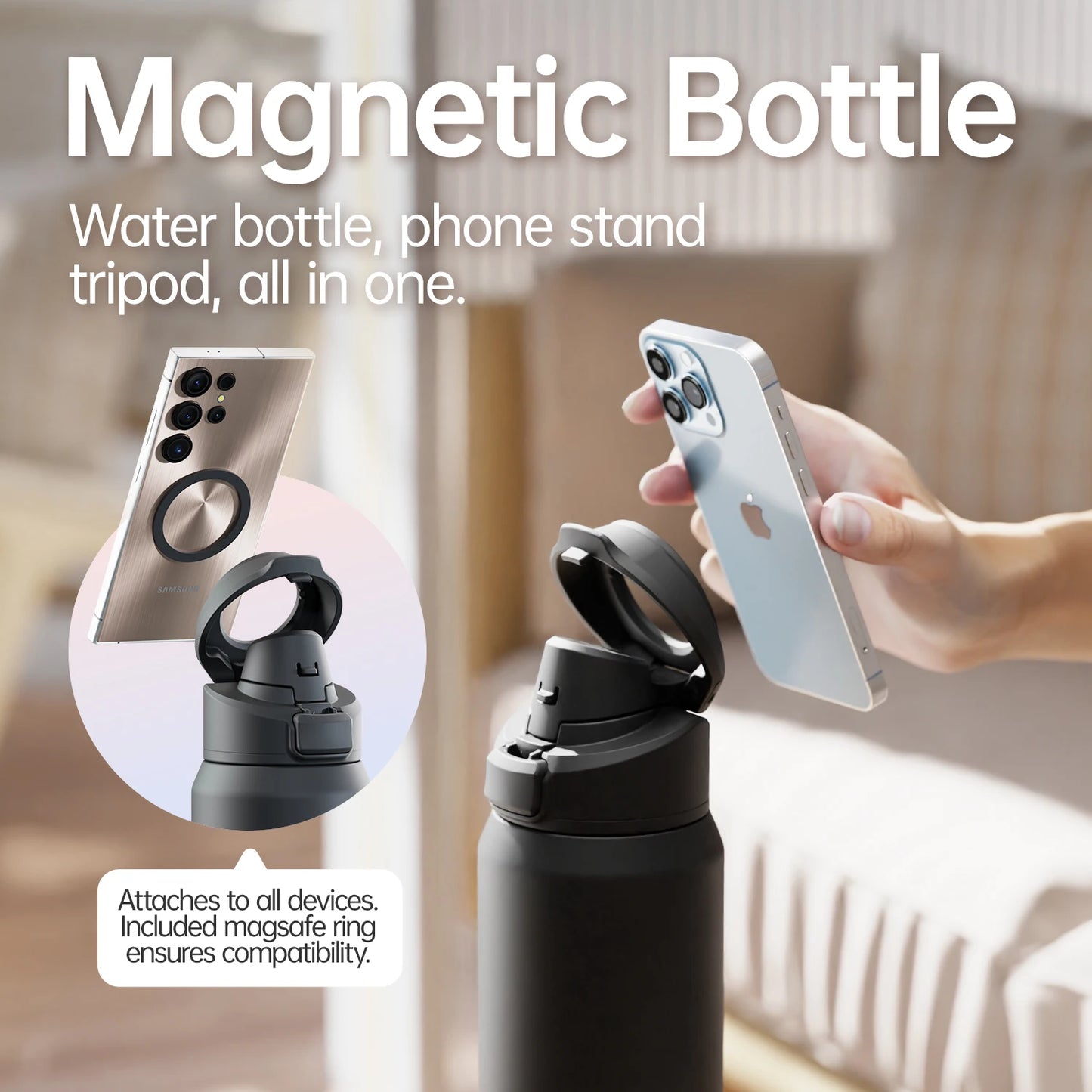 Borraccia termica magnetica Fjbottle in acciaio inox