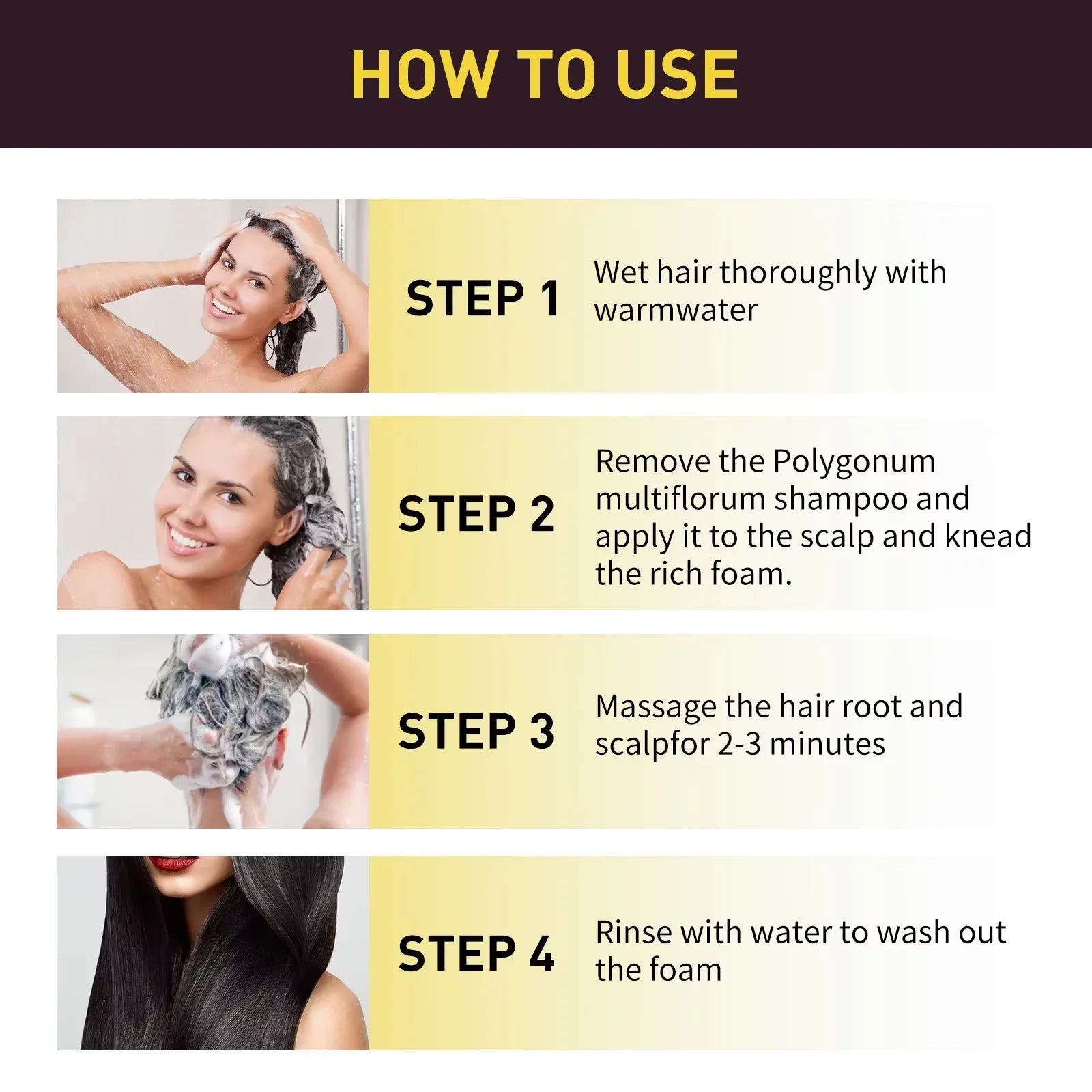 Shampoo Colorante Erbe Nero e marrone